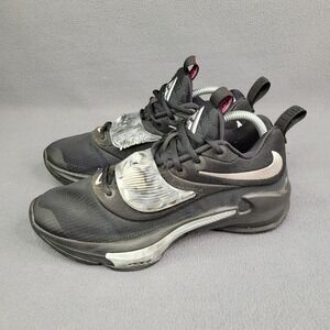 Nike Men's Size 9 Zoom Freak 3 Black Silver Basketball Shoes Giannis DA0694-002